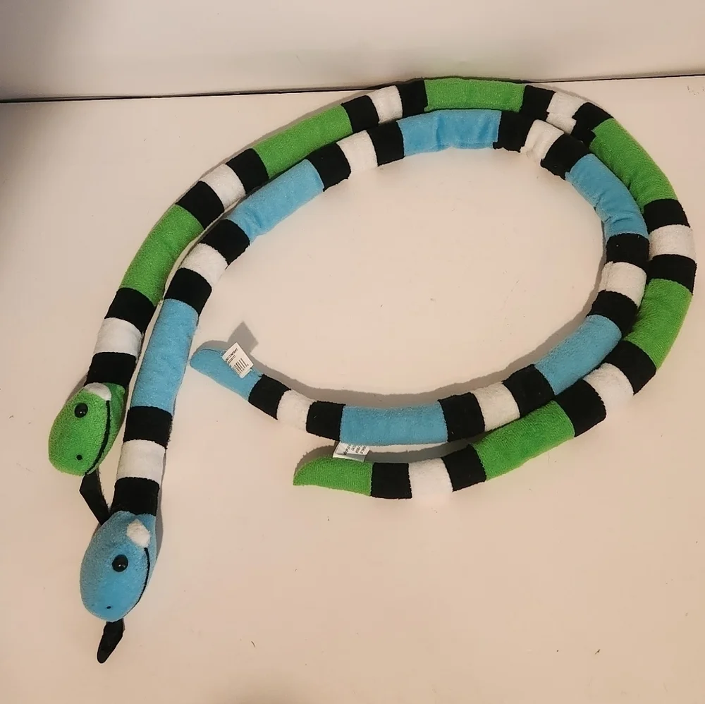 Lot of 2 Colorful Striped Snakes Oriental Trading Company